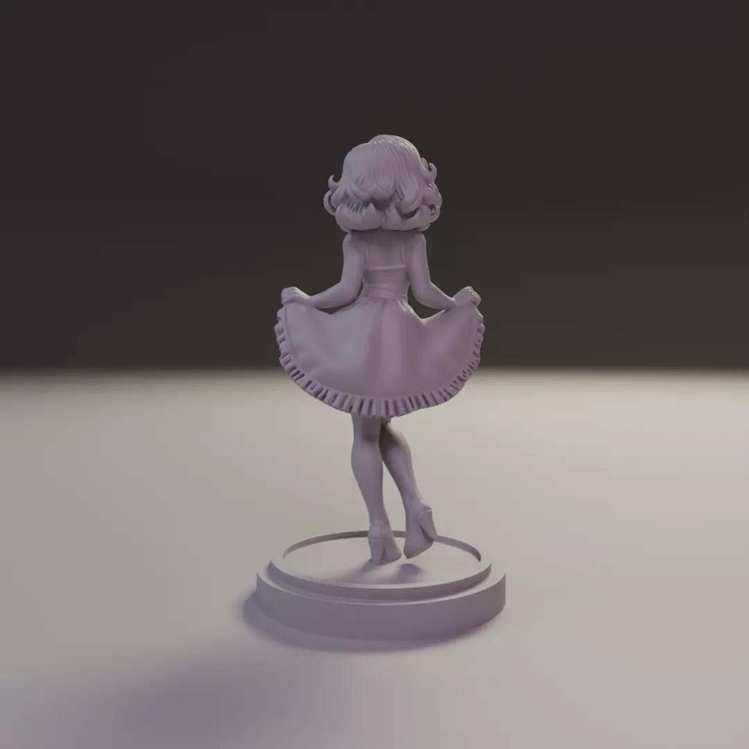 pin-up 3D print model_6