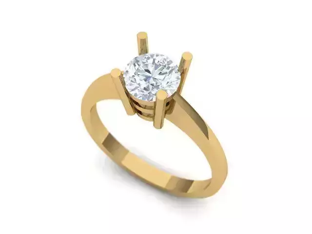 4 prong   98 cant wedding ring for women