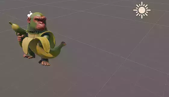 chimpanzini bananini 3D 