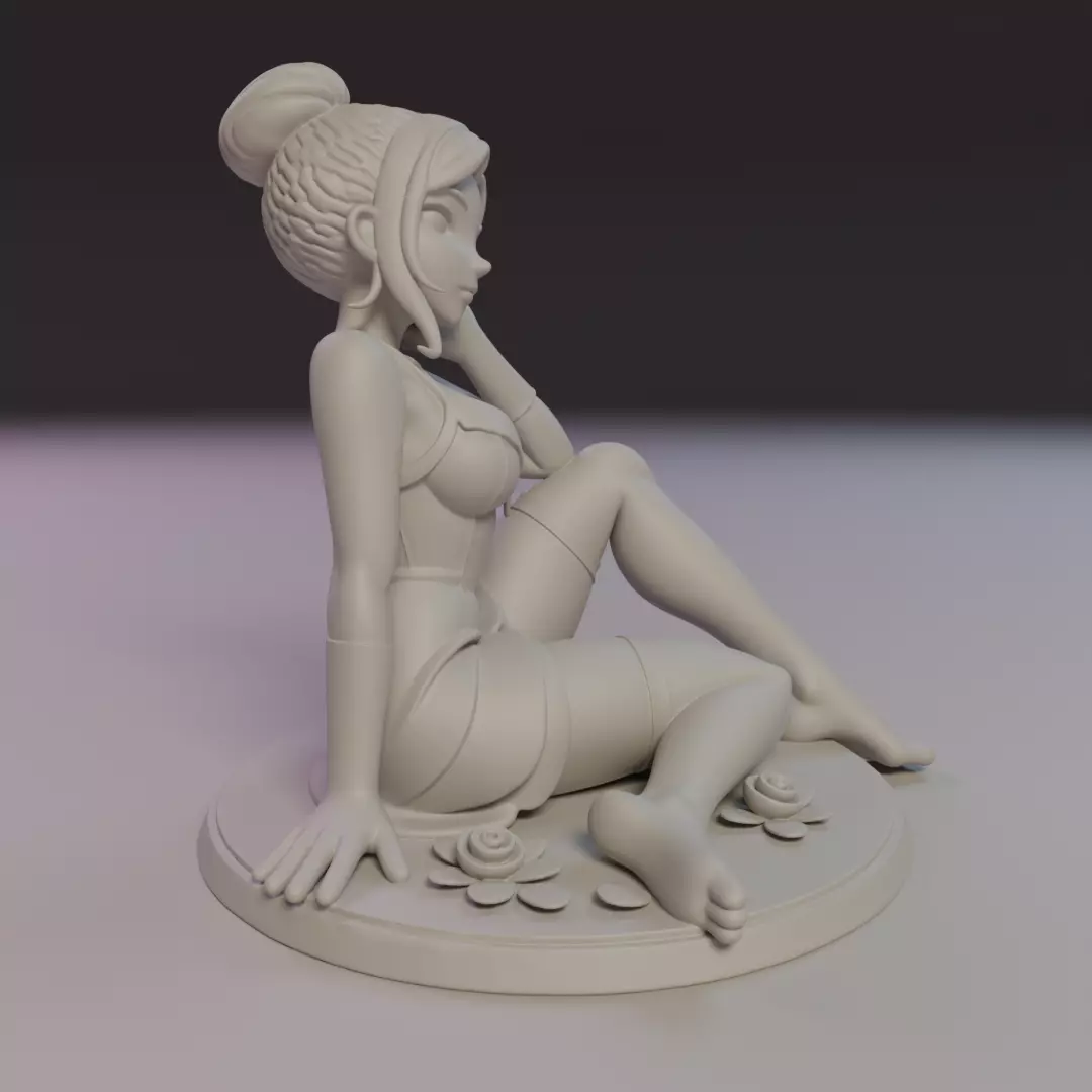 pin-up 3D print model_12
