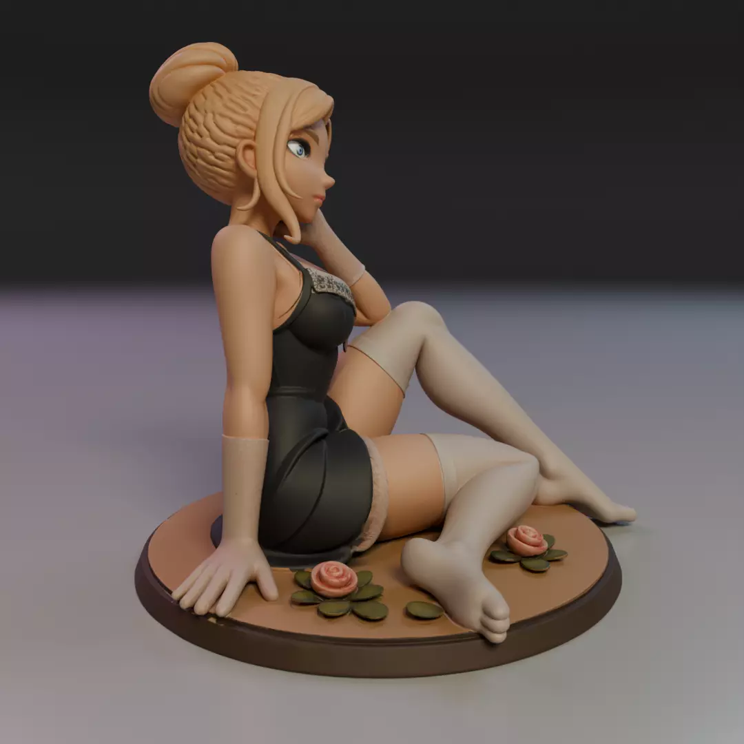 pin-up 3D print model_11