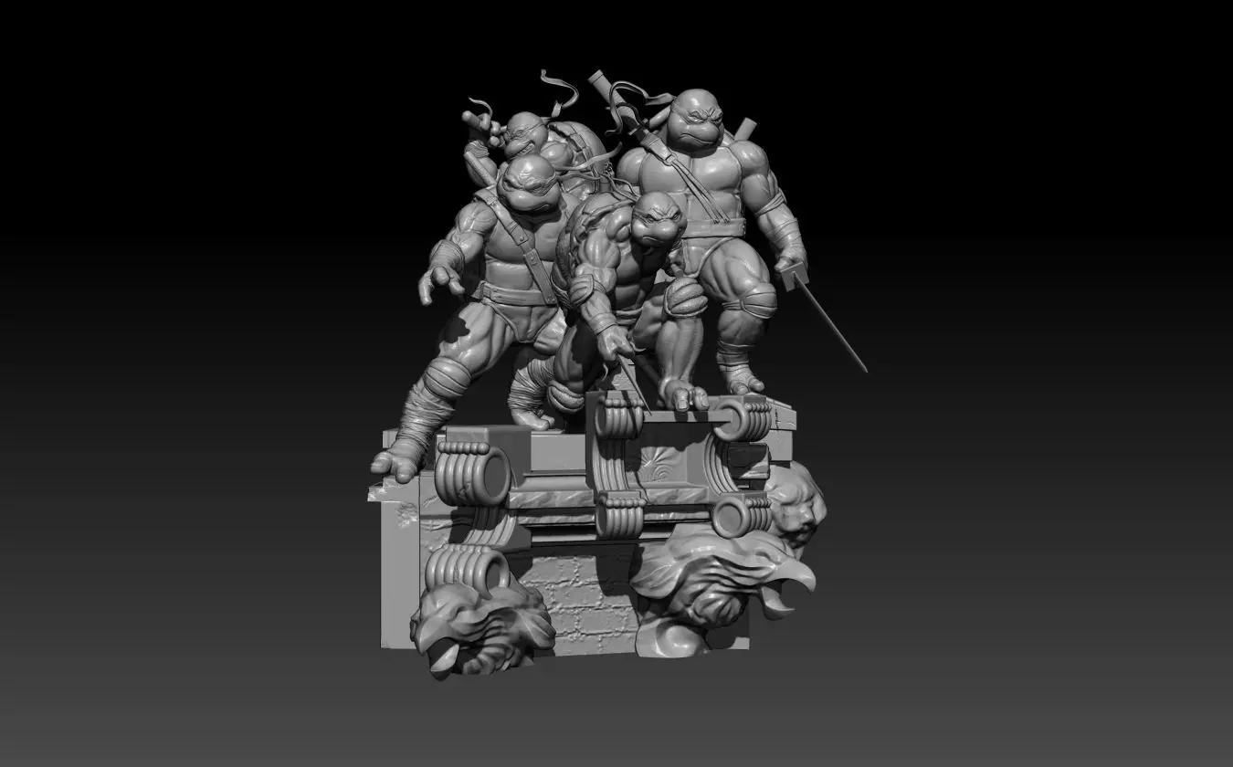 Ninja Turtles Dioram Fan art WinkyCollectibles 3D print model_5