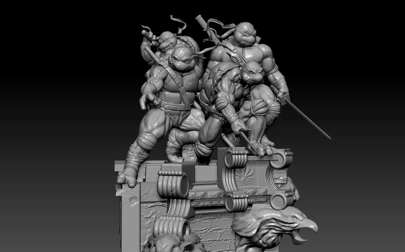 Ninja Turtles Dioram Fan art WinkyCollectibles 3D print model_6