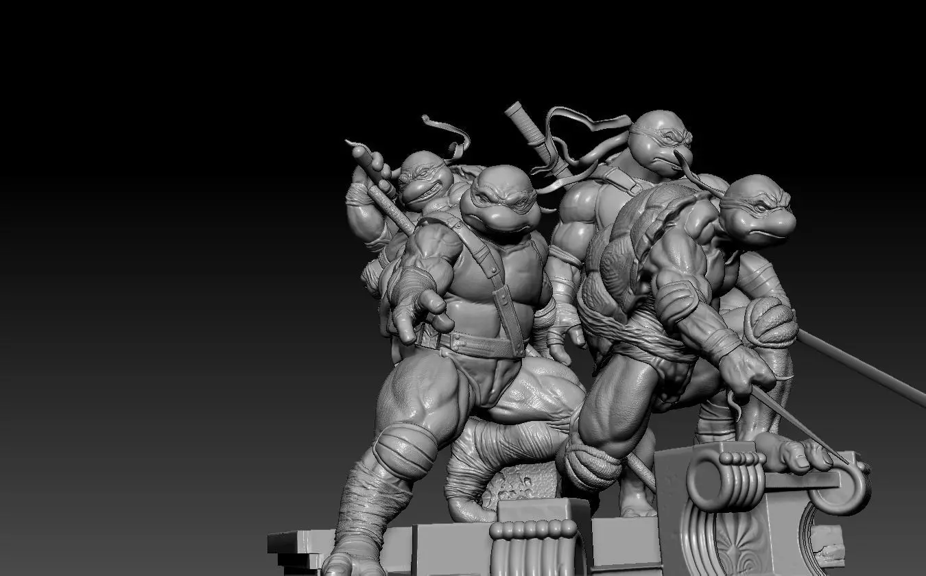 Ninja Turtles Dioram Fan art WinkyCollectibles 3D print model_9