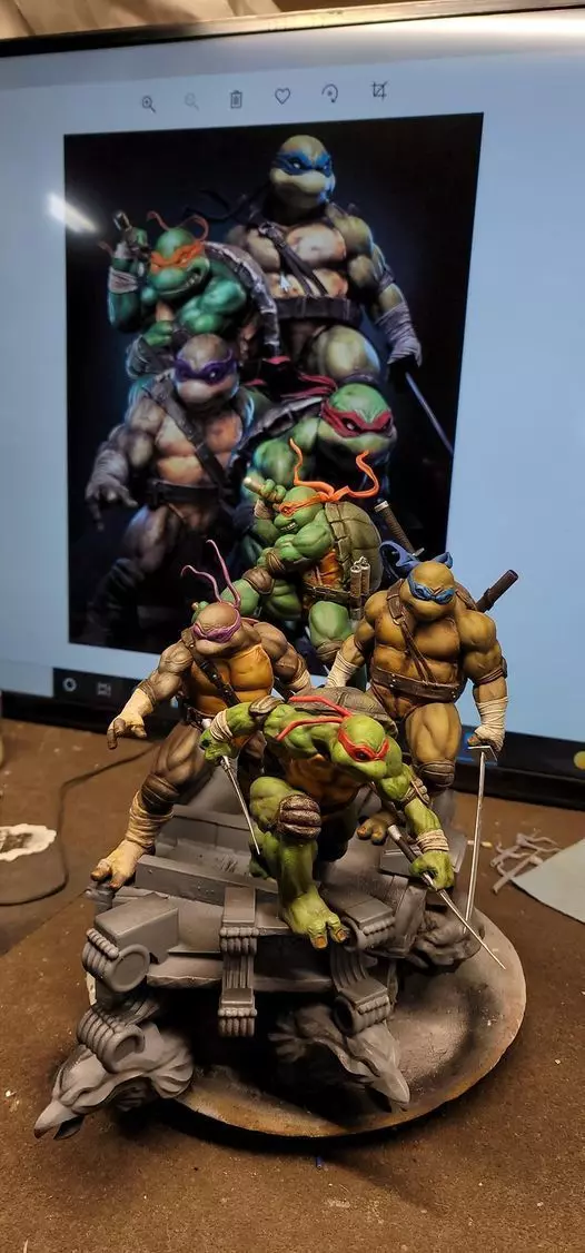Ninja Turtles Dioram Fan art WinkyCollectibles 3D print model_0