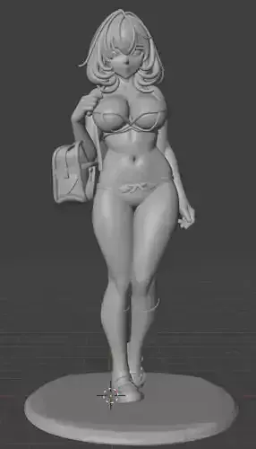 Basic girl bag  Figure STL 3D Printable Model for Collectors