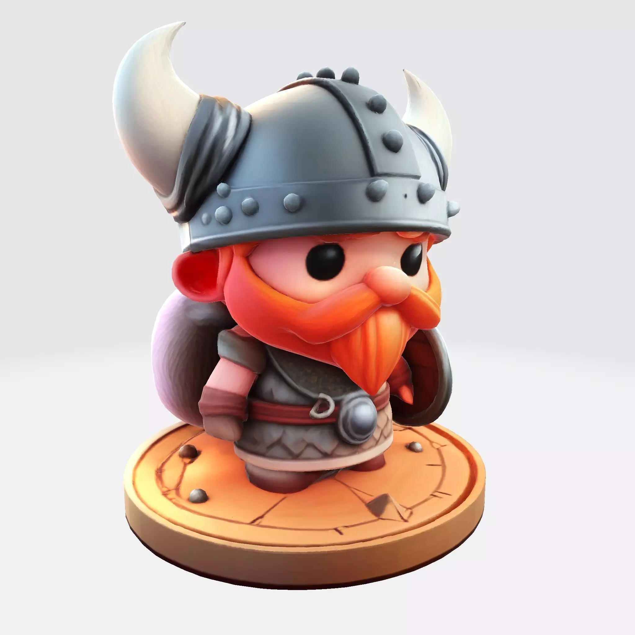 Cute 3D Viking Warrior Character for print 3D print model_1