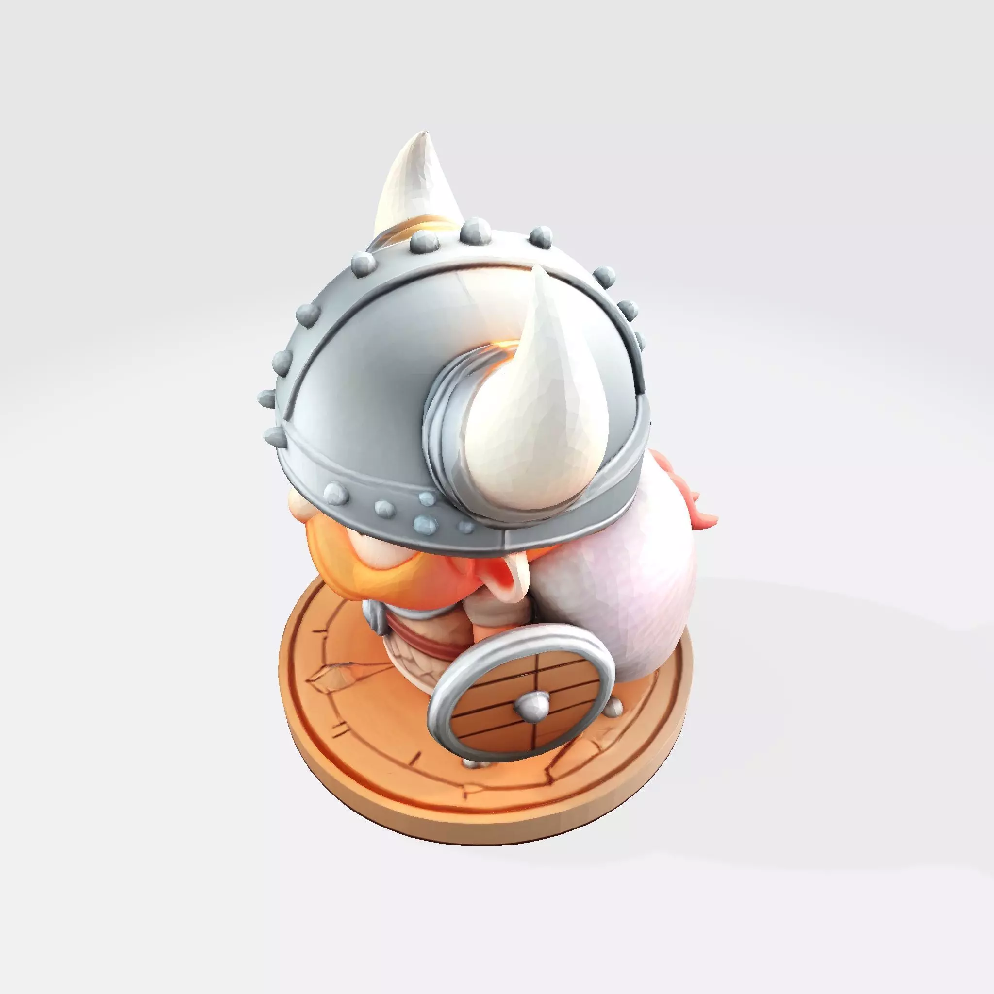 Cute 3D Viking Warrior Character for print 3D print model_9