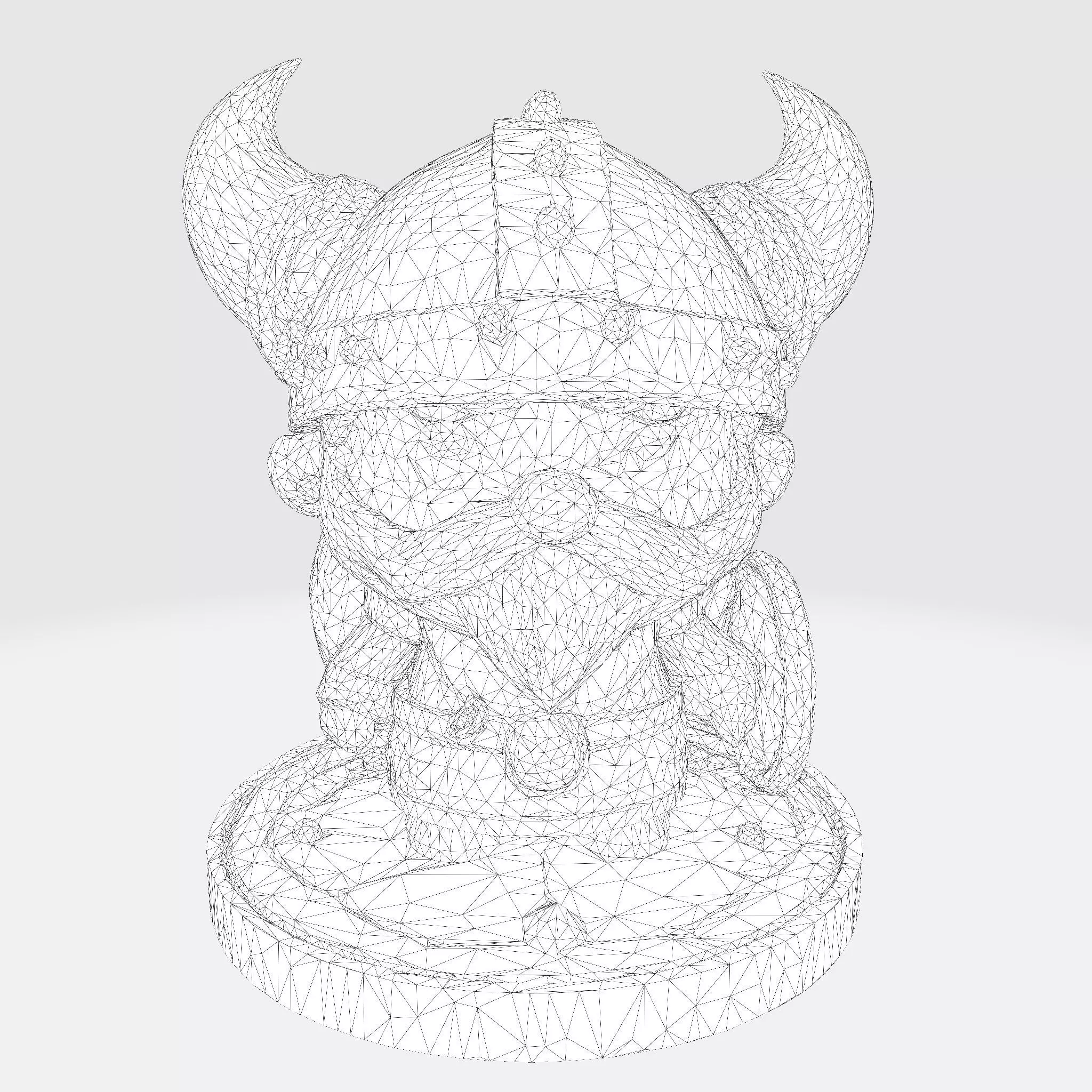Cute 3D Viking Warrior Character for print 3D print model_13