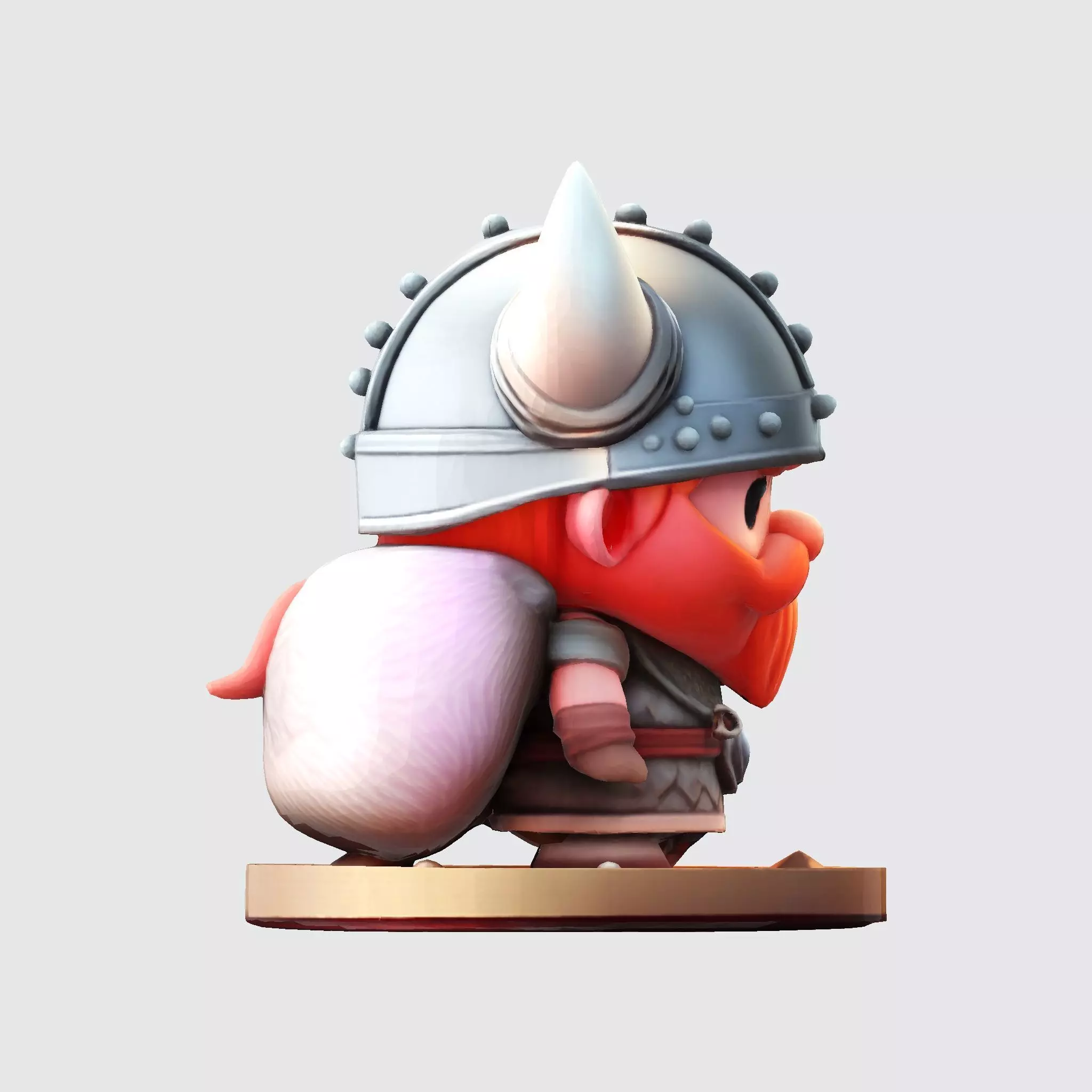 Cute 3D Viking Warrior Character for print 3D print model_6