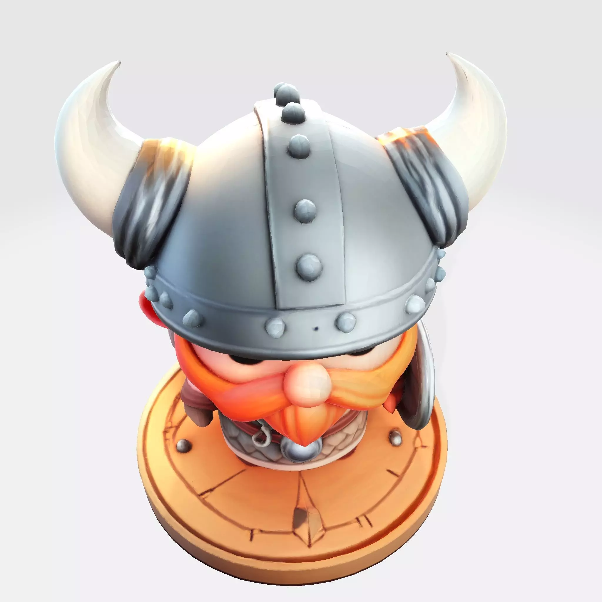 Cute 3D Viking Warrior Character for print 3D print model_10