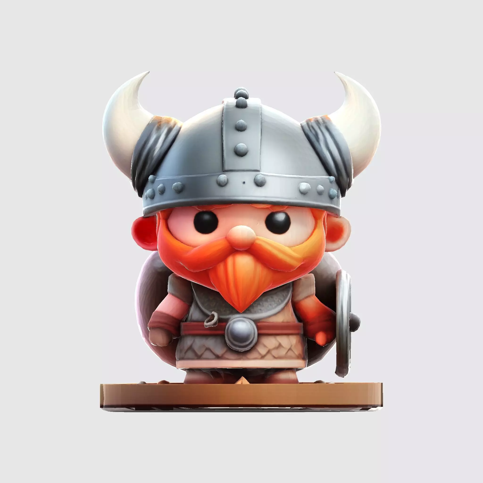 Cute 3D Viking Warrior Character for print 3D print model_7