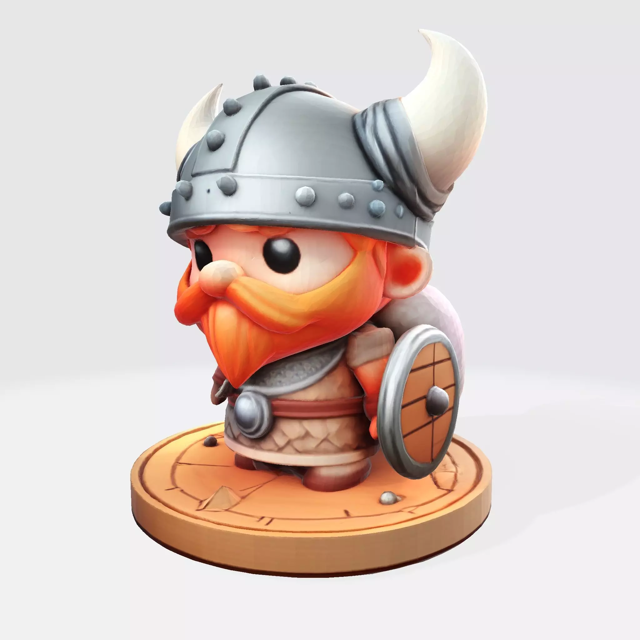 Cute 3D Viking Warrior Character for print 3D print model_3