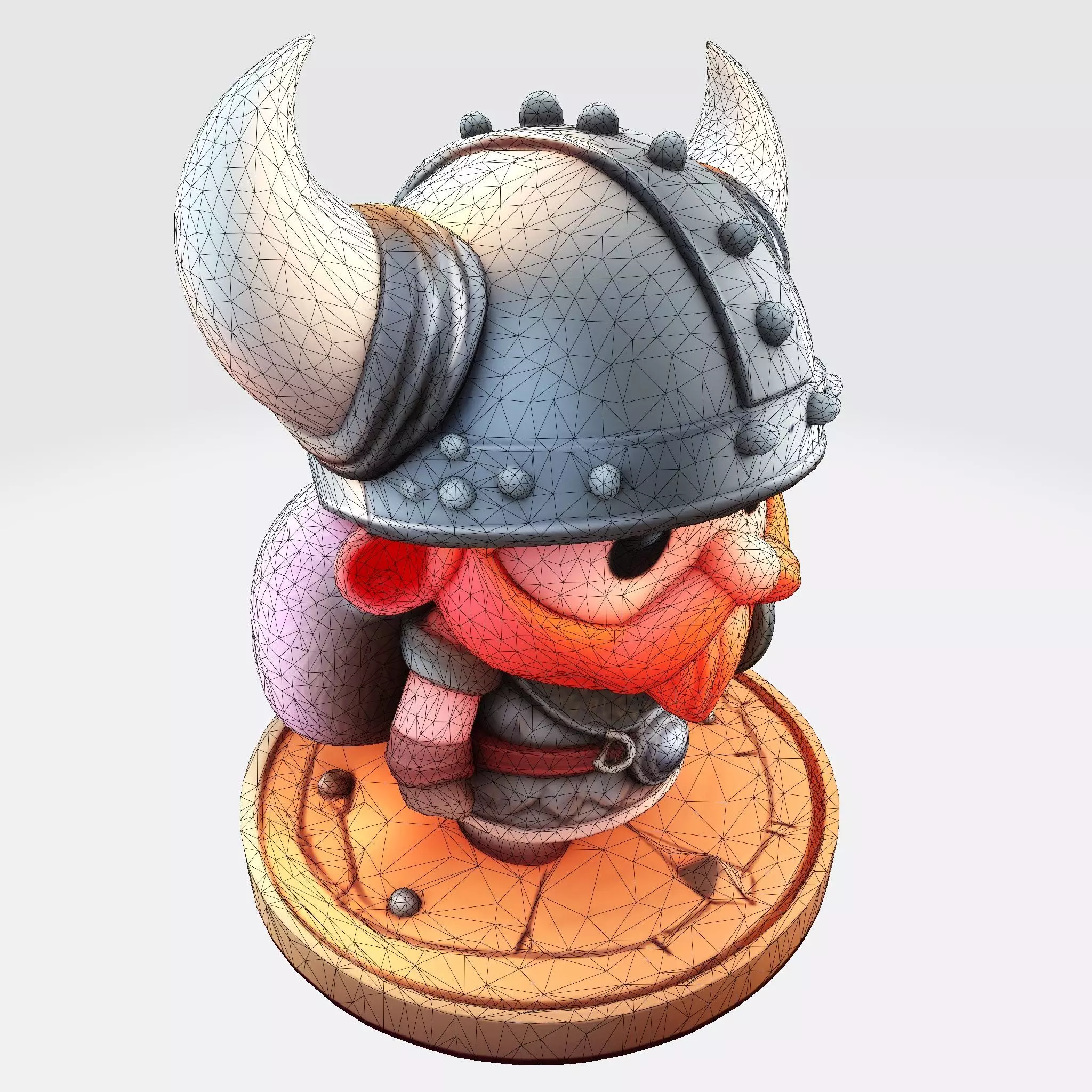 Cute 3D Viking Warrior Character for print 3D print model_11