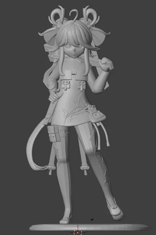 Anime Girl Figure STL 3D Printable Model for Collectors 3D print model_1