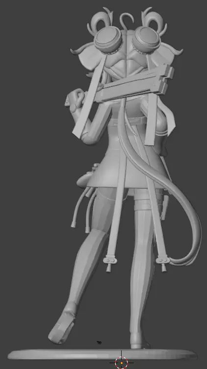 Anime Girl Figure STL 3D Printable Model for Collectors 3D print model_3