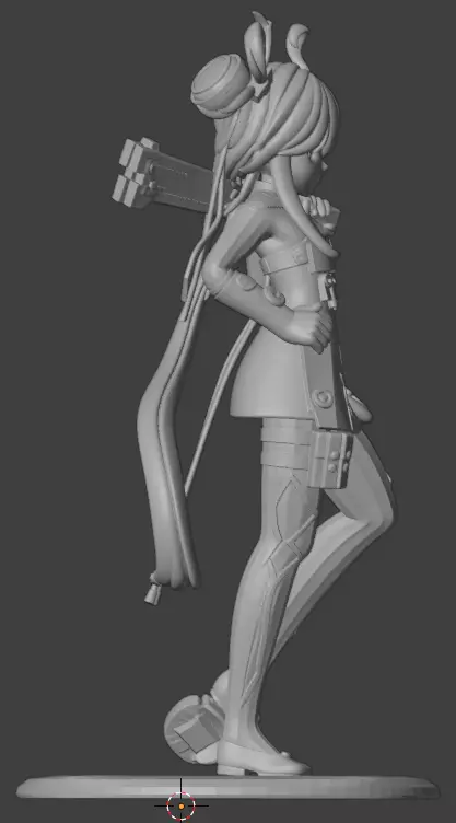 Anime Girl Figure STL 3D Printable Model for Collectors 3D print model_4