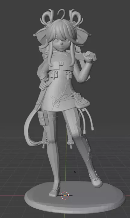 Anime Girl Figure STL 3D Printable Model for Collectors 3D print model_0