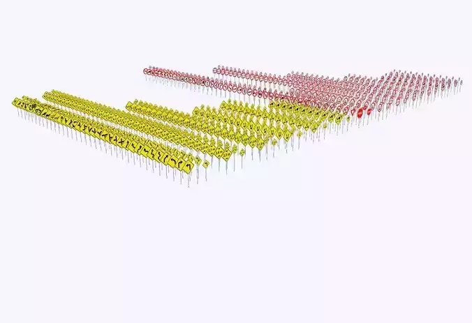 Brazilian Traffic Signs Pack - 892 3D Regulatory e Warning Signs 3D model