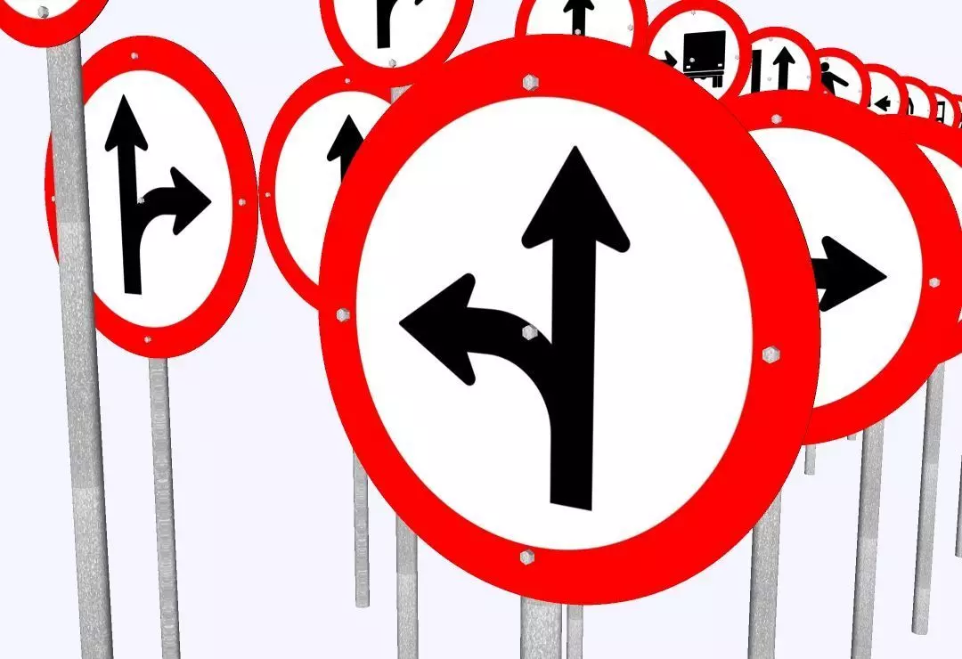 Brazilian Traffic Signs Pack - 892 3D Regulatory e Warning Signs 3D model_13