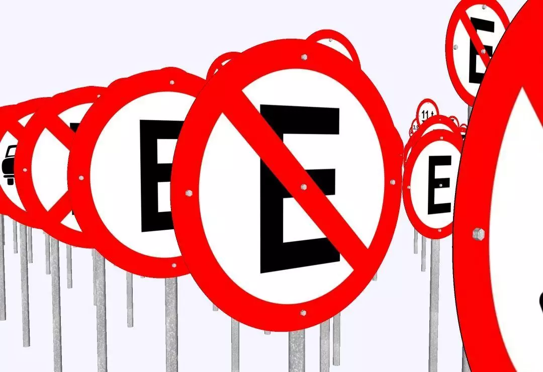 Brazilian Traffic Signs Pack - 892 3D Regulatory e Warning Signs 3D model_10