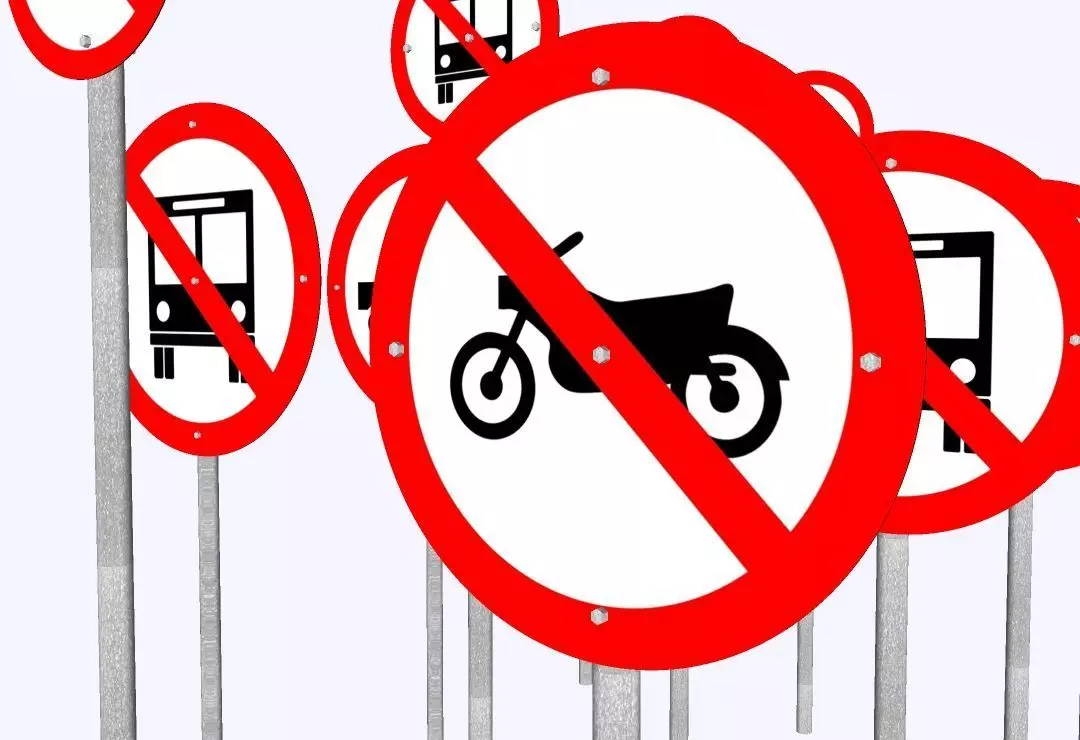 Brazilian Traffic Signs Pack - 892 3D Regulatory e Warning Signs 3D model_14