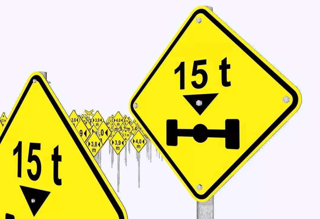Brazilian Traffic Signs Pack - 892 3D Regulatory e Warning Signs 3D model_8