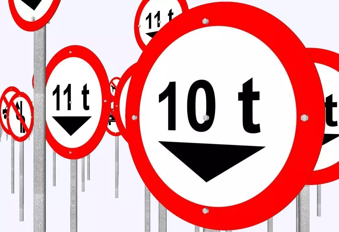 Brazilian Traffic Signs Pack - 892 3D Regulatory e Warning Signs 3D model_15