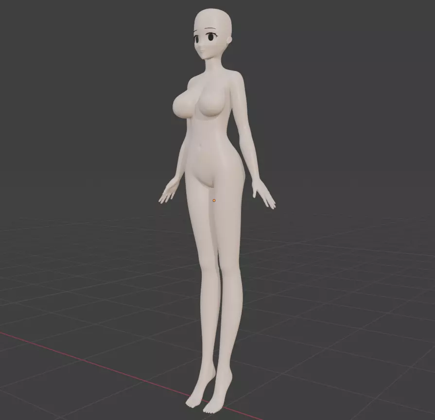 female mannequin 3D model_2