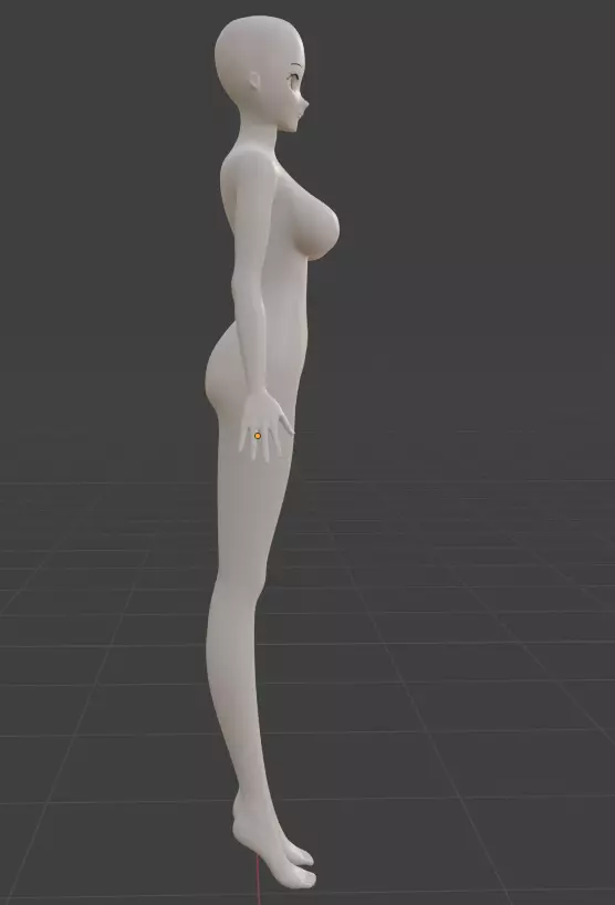 female mannequin 3D model_4