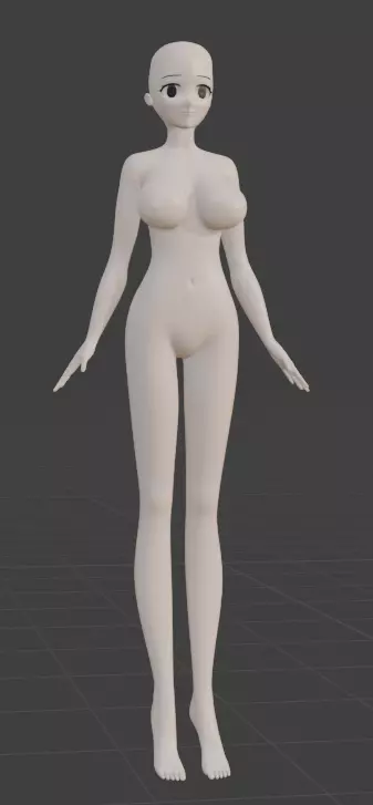 female mannequin 3D model_0