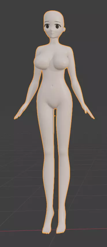 female mannequin 3D model_3