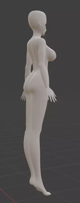 female mannequin 3D model_1