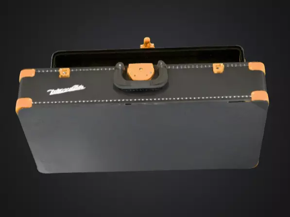 Black Compartment Bag Low-poly 3D model_15