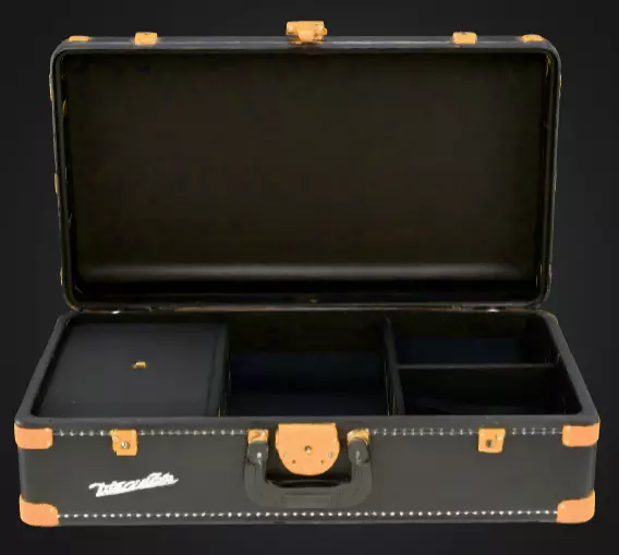 Black Compartment Bag Low-poly 3D model_1