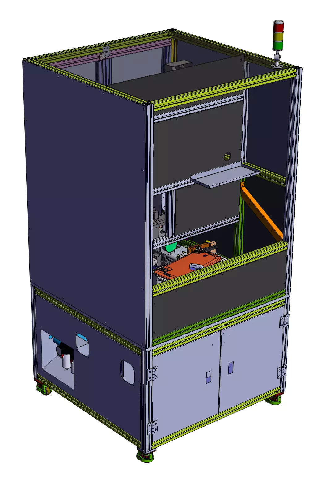 Sun visor automatic laser coding machine 3D model_0