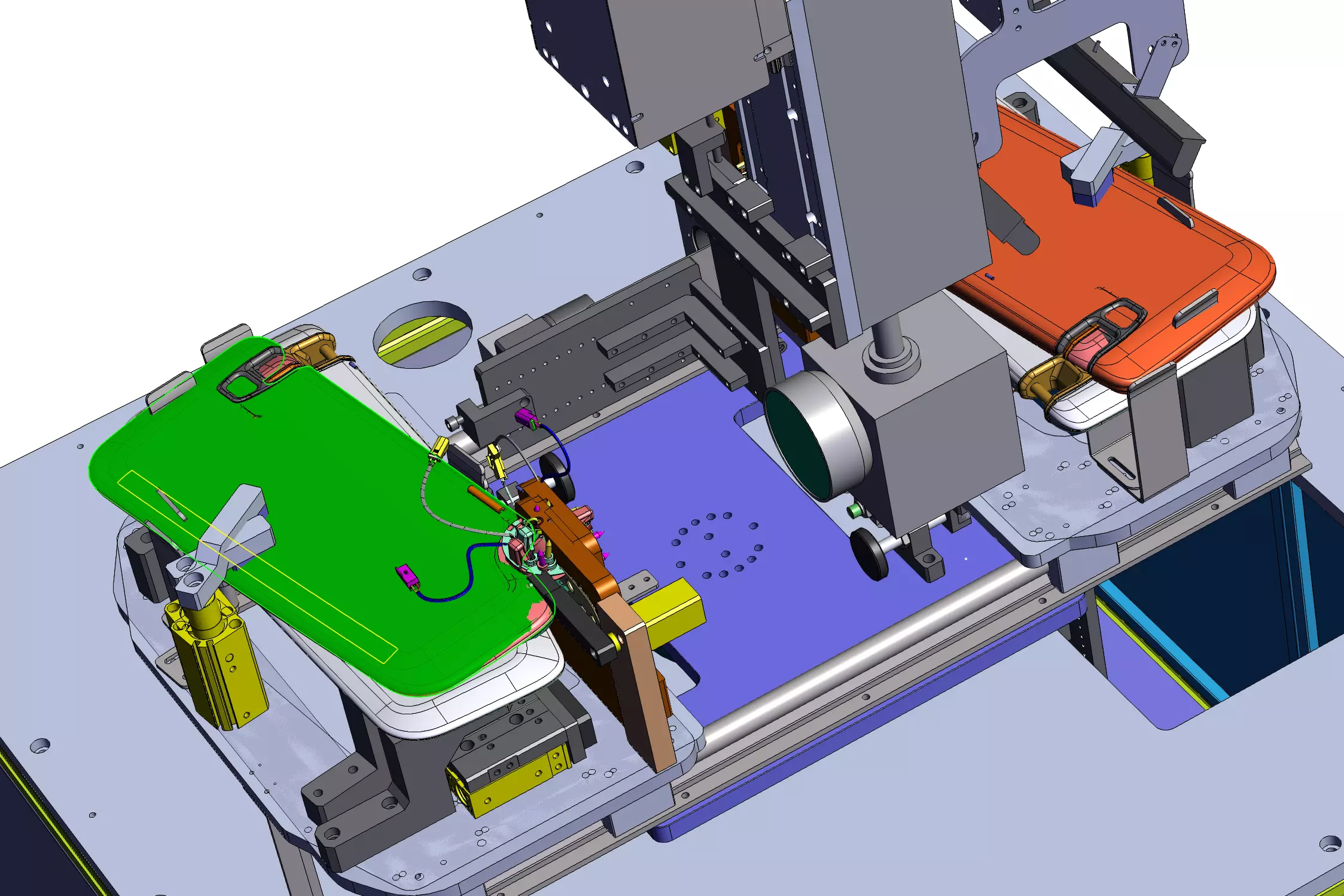 Sun visor automatic laser coding machine 3D model_5