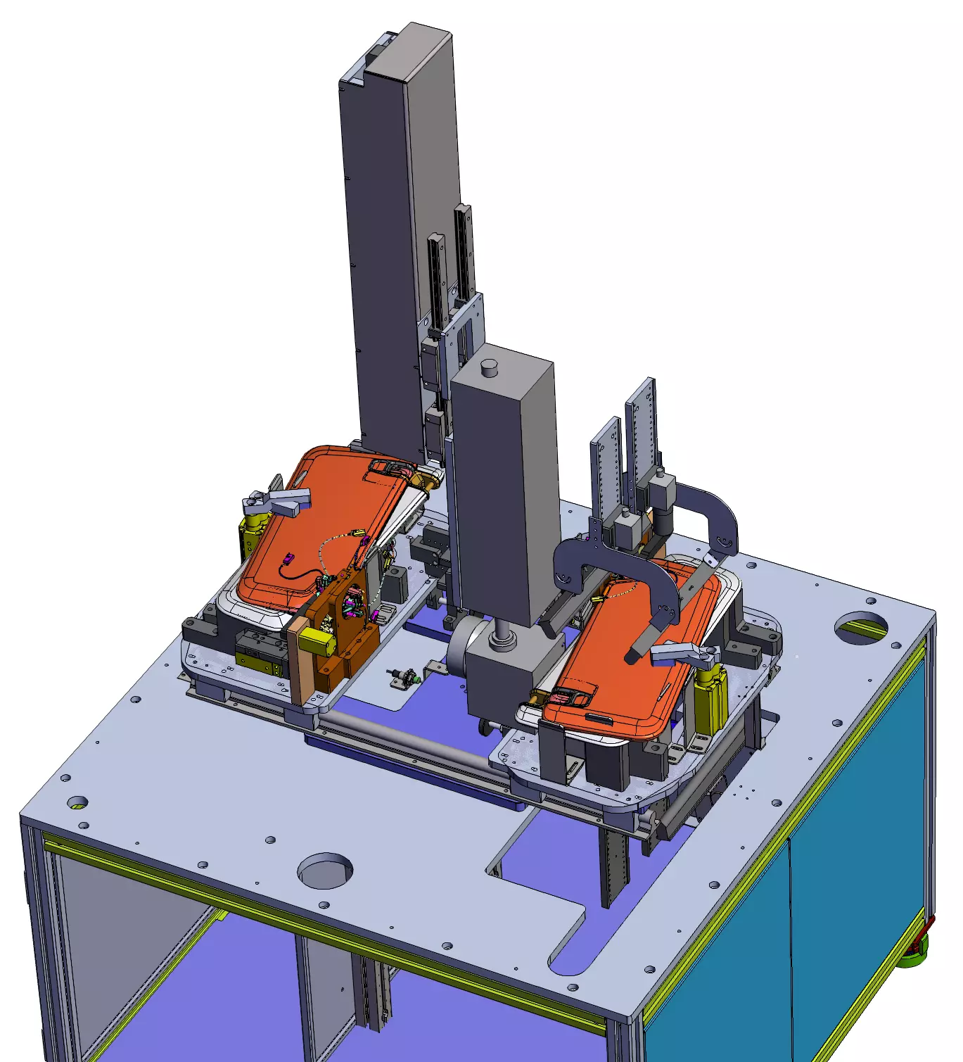 Sun visor automatic laser coding machine 3D model_2