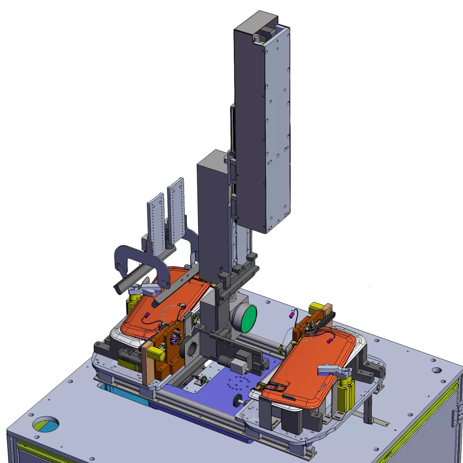 Sun visor automatic laser coding machine 3D model_3
