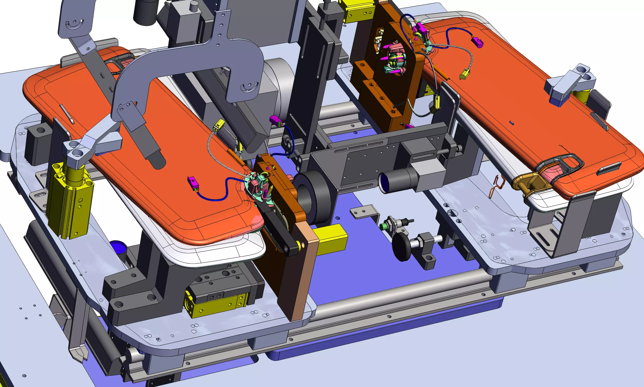Sun visor automatic laser coding machine 3D model_4