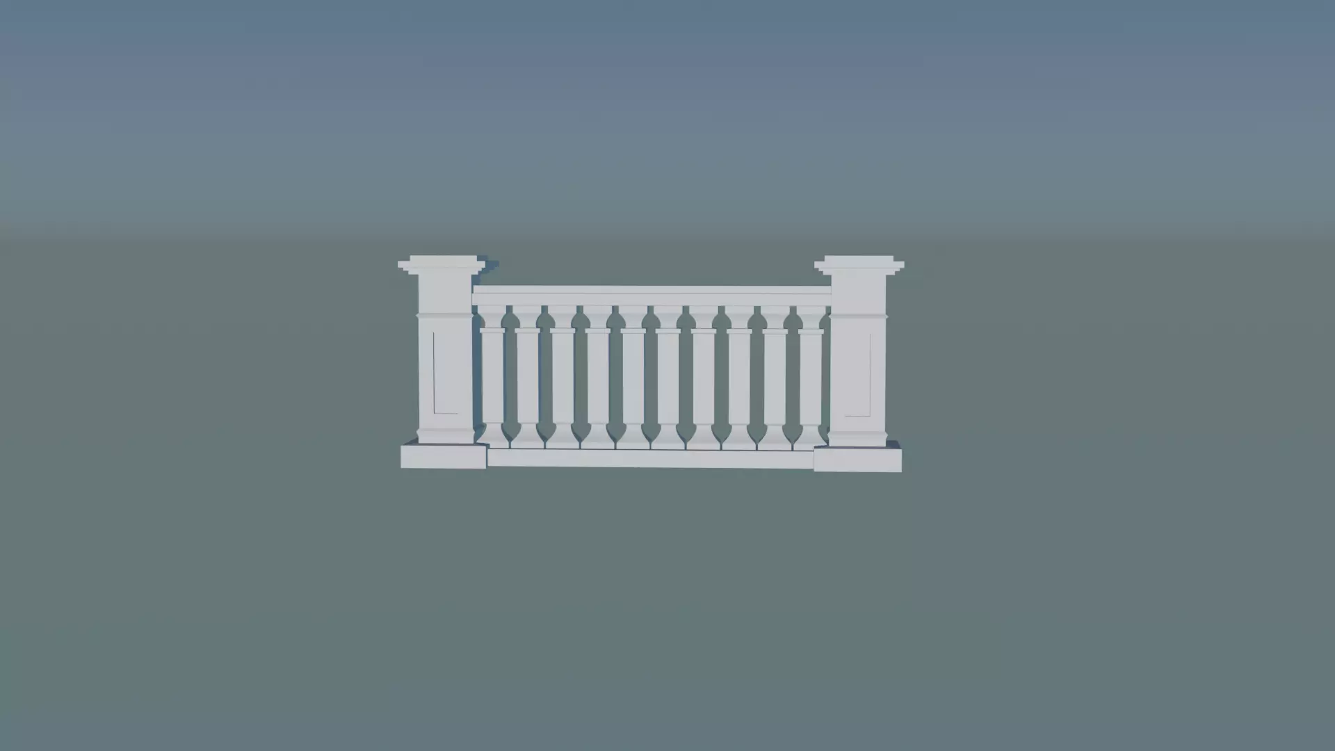 3D Concrete Balustrade 3D print model