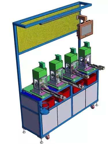 Door seal guide groove notch punching machine