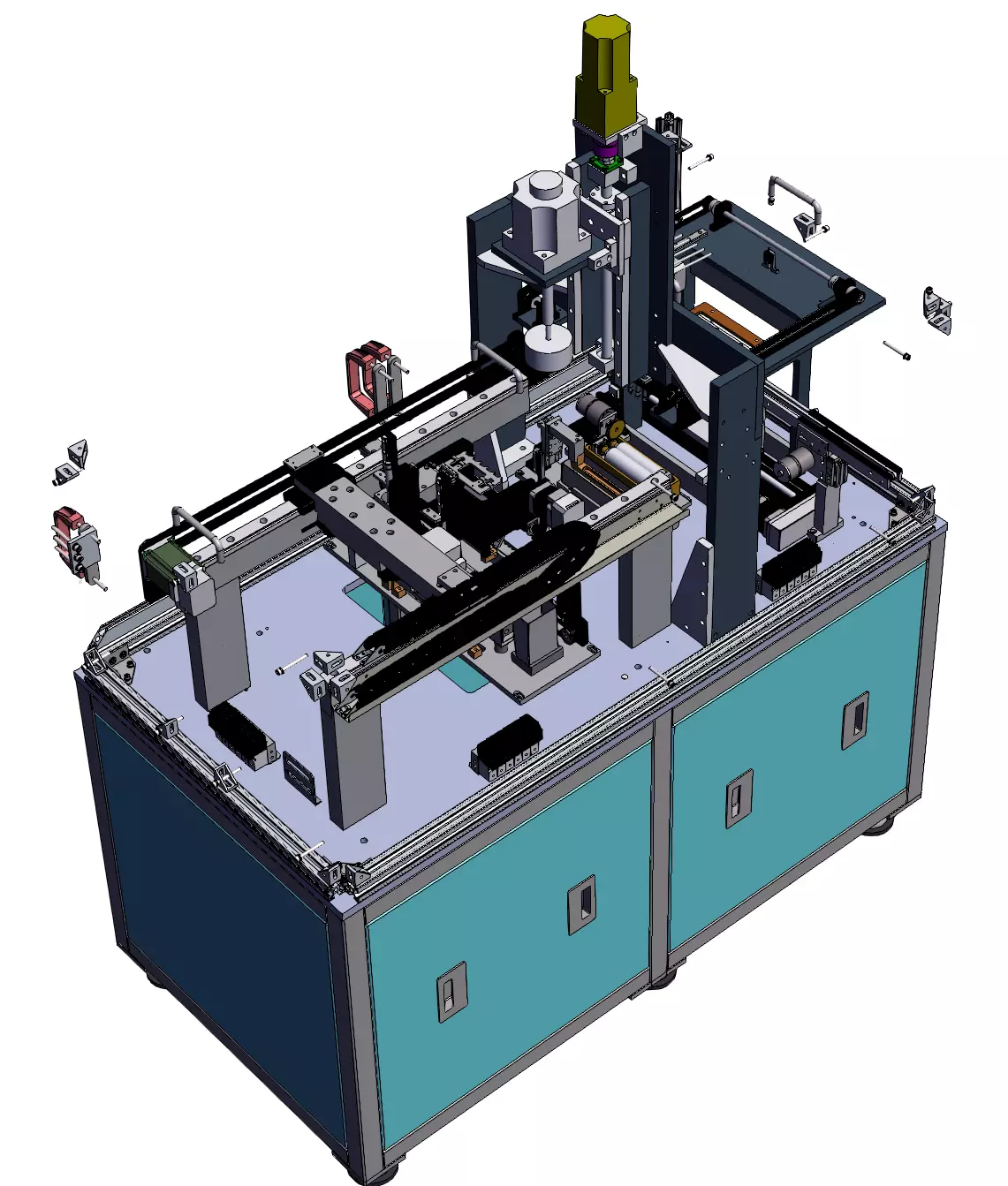 Contact switch automatic assembly line 3D model_2