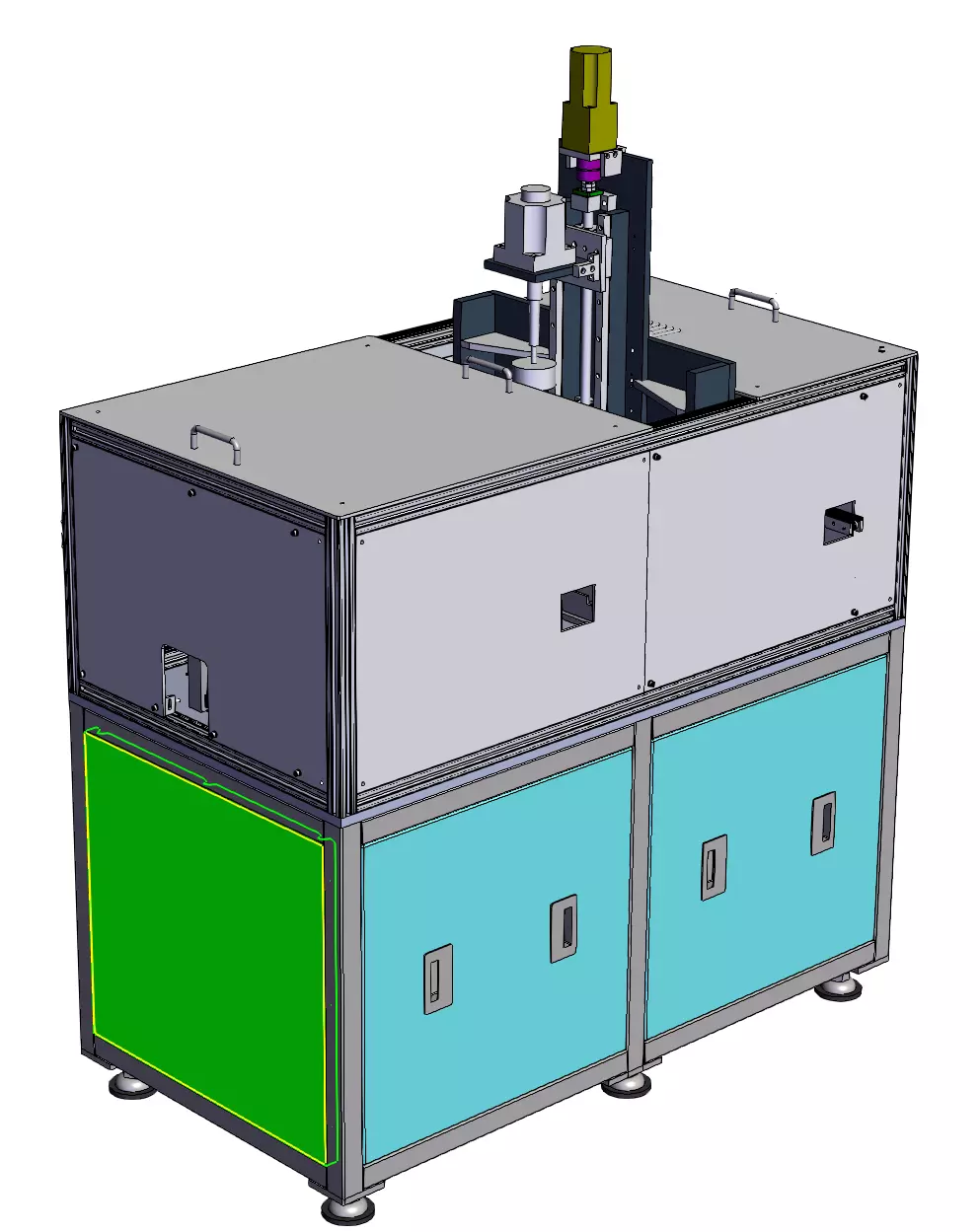 Contact switch automatic assembly line 3D model_1
