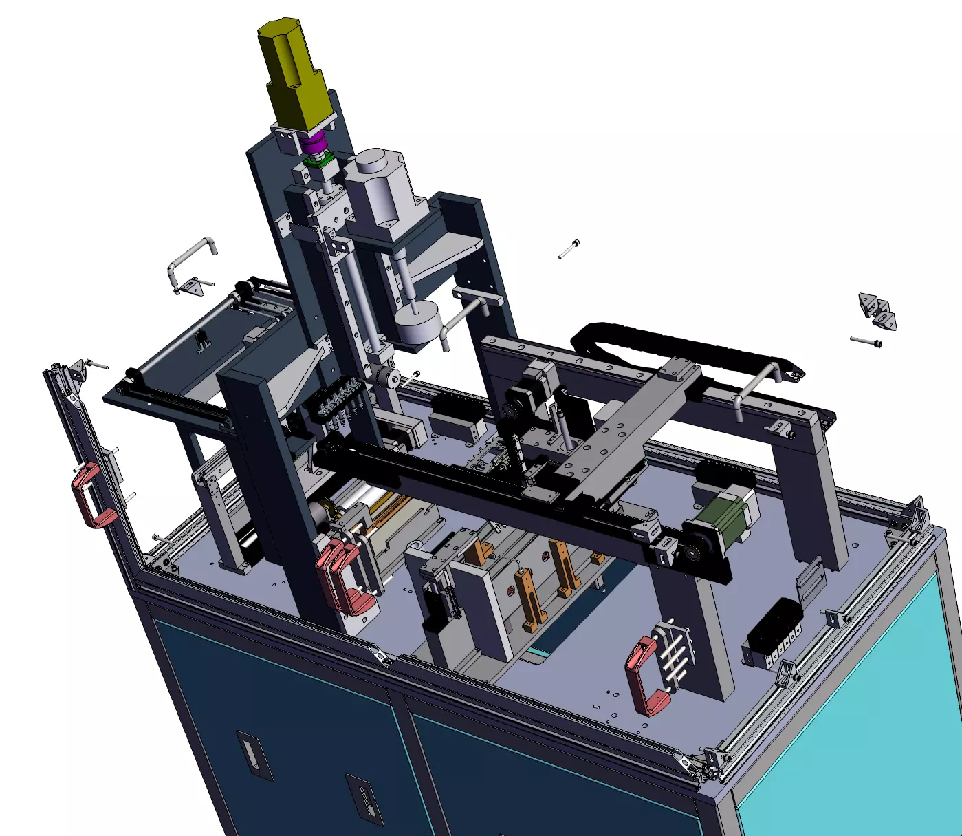 Contact switch automatic assembly line 3D model_3