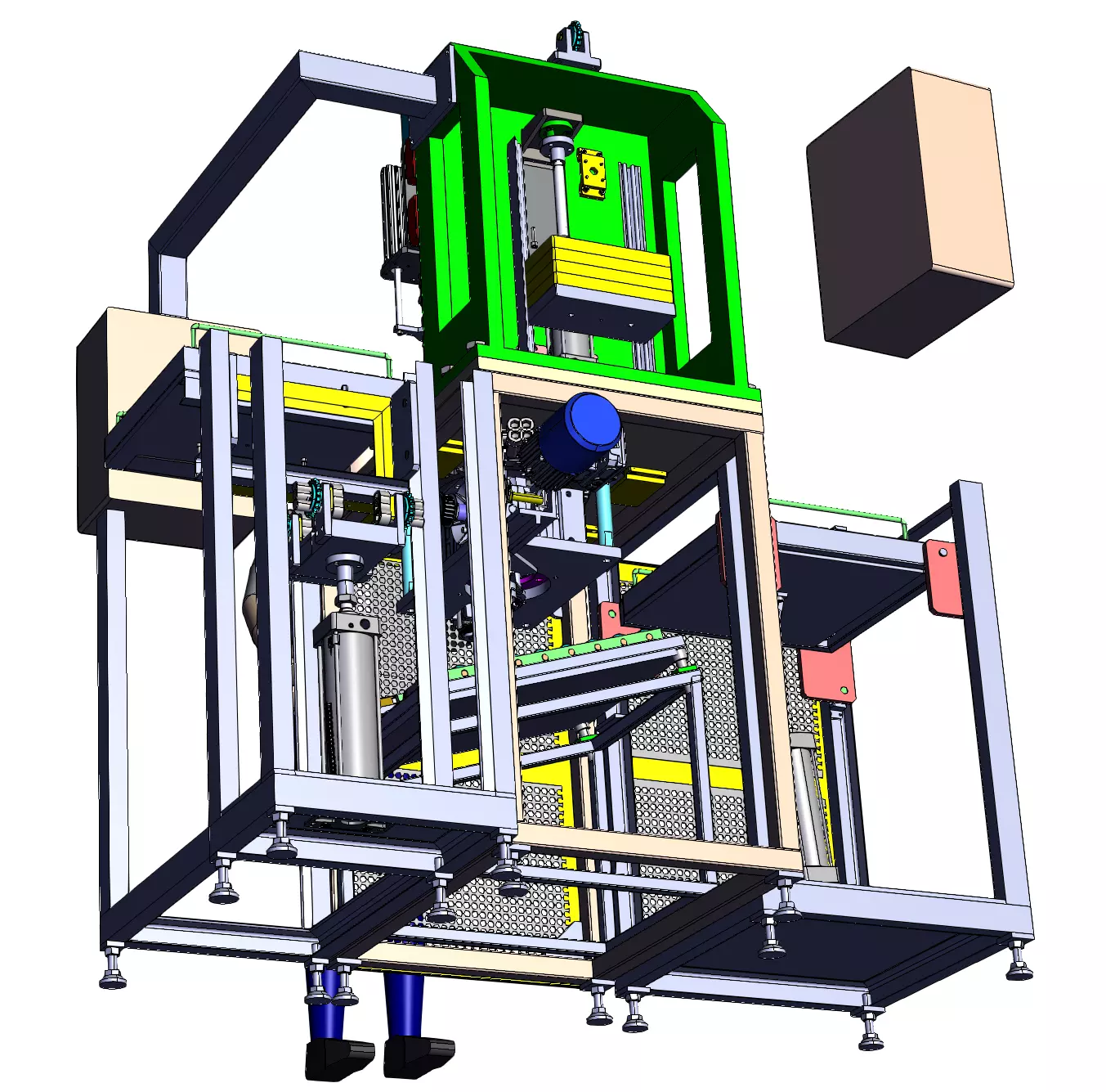 Automatic screw locking machine 3D model_4