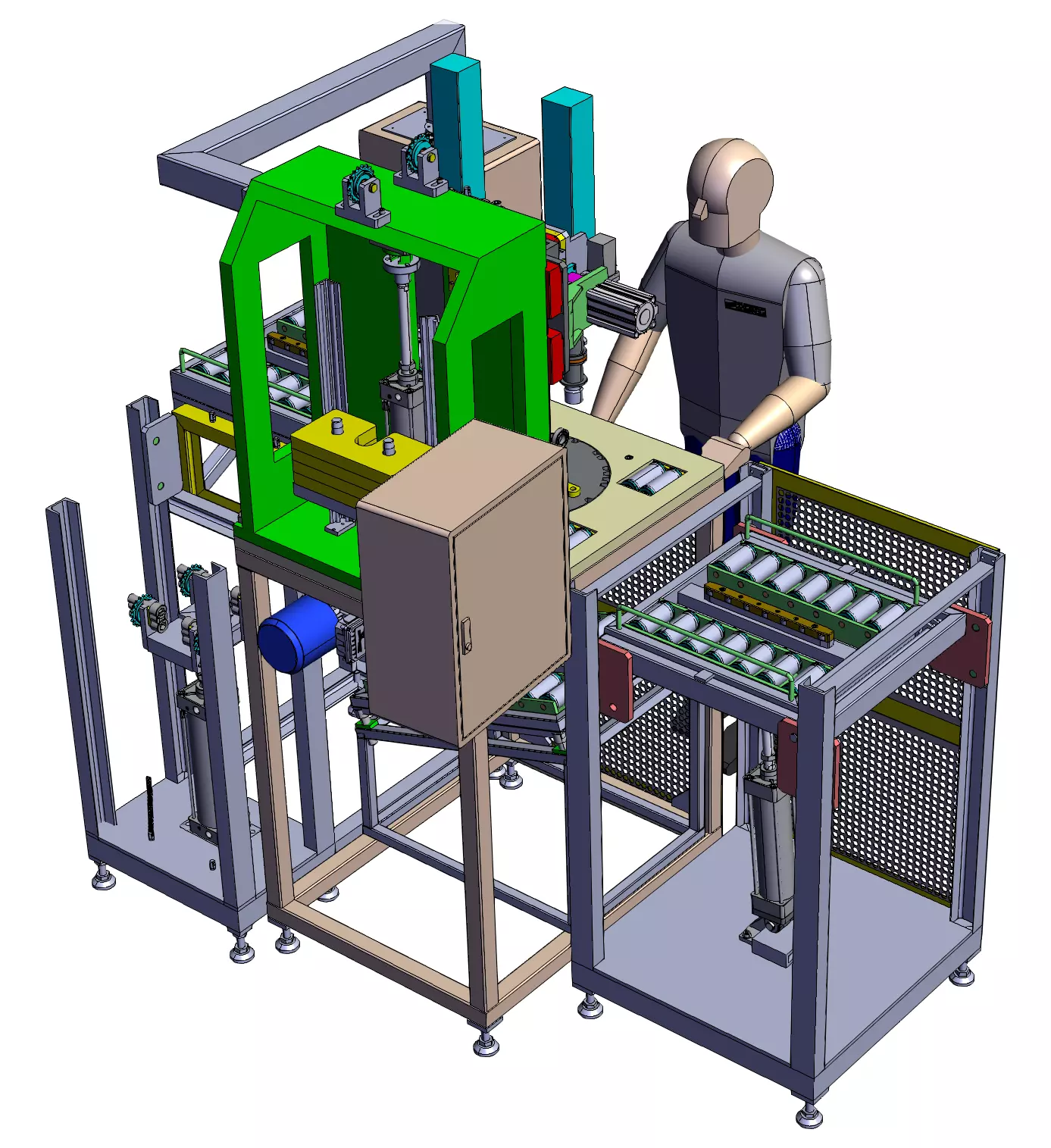 Automatic screw locking machine 3D model_1