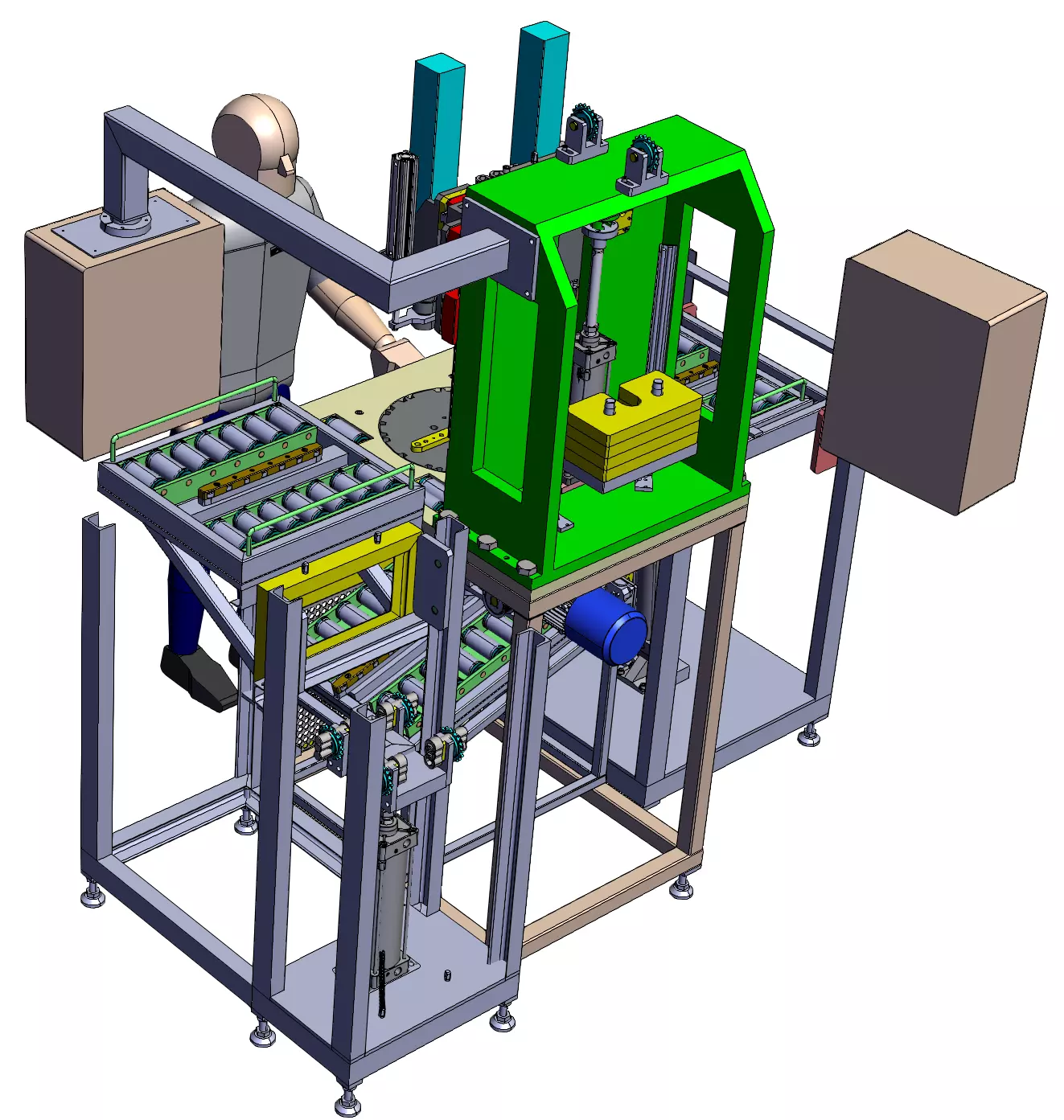 Automatic screw locking machine 3D model_0