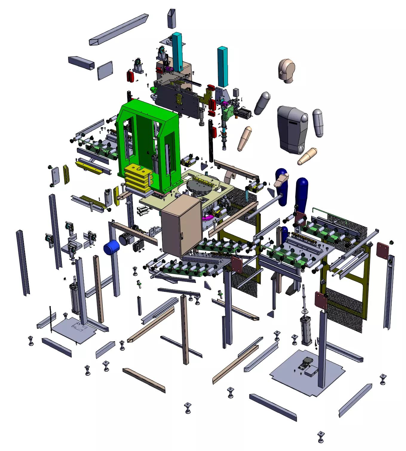 Automatic screw locking machine 3D model_2