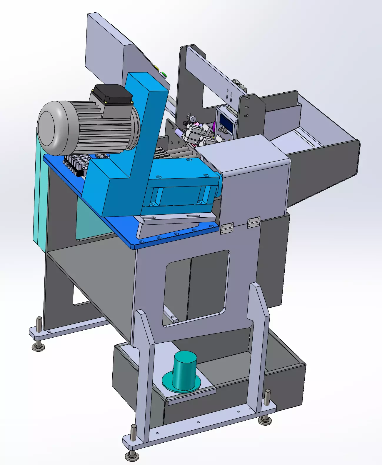 Automatic arc milling machine 3D model_2